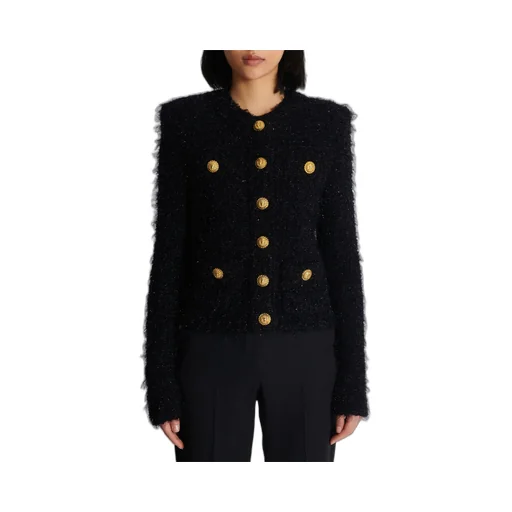 Buttoned Tweed Jacket