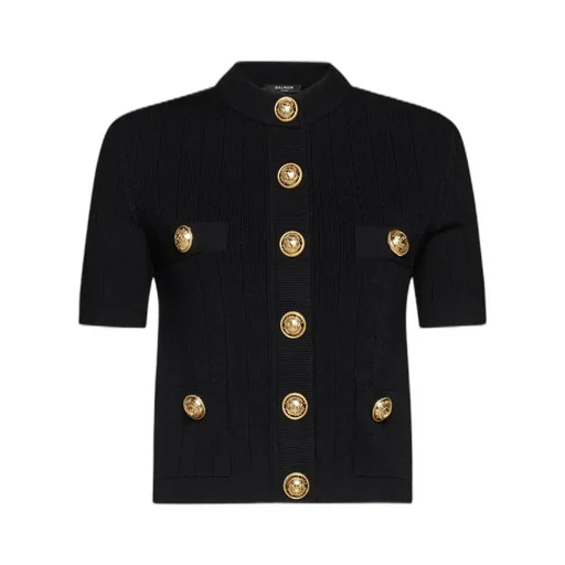 Logo Button Knitted Sweater