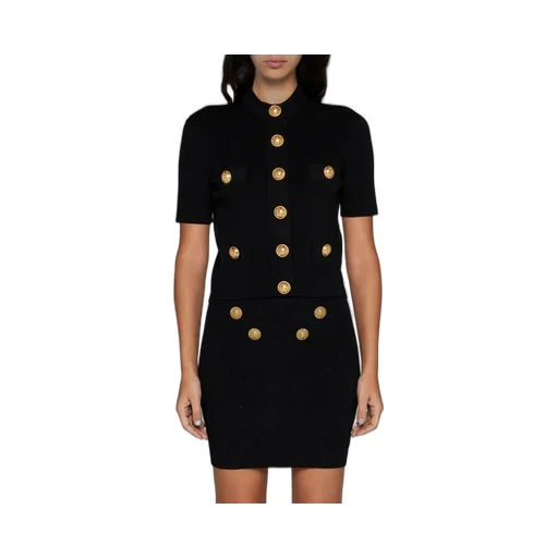 Logo Button Knitted Sweater