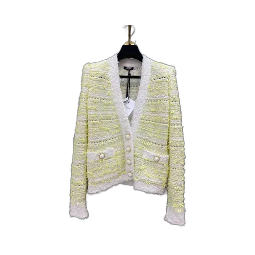 V-Neck Textured Cardigan
