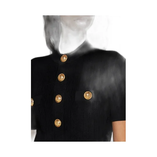 Logo Button Knitted Sweater