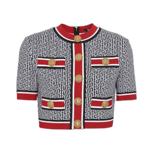 Jacquard Monogrammed Top