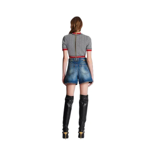 Jacquard Monogrammed Top