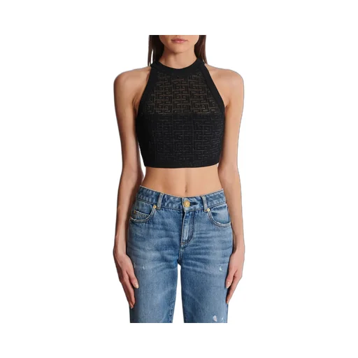 Halter-Neck Cropped Top
