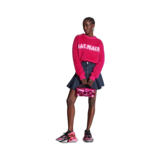 Logo Jacquard Crewneck Knitted Jumper