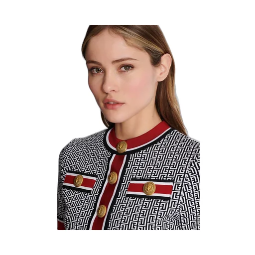 Jacquard Monogrammed Top