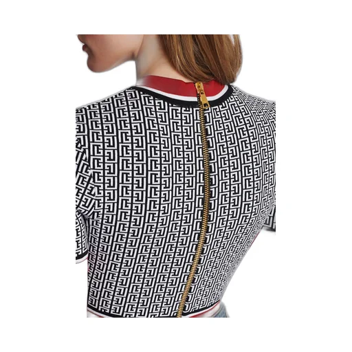 Jacquard Monogrammed Top