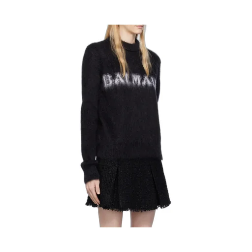 Logo Jacquard Crewneck Knitted Jumper