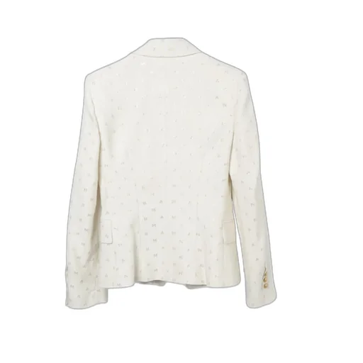 Logo-Embroidered Double-Breasted Blazer