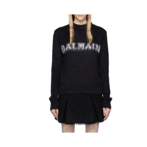 Logo Jacquard Crewneck Knitted Jumper