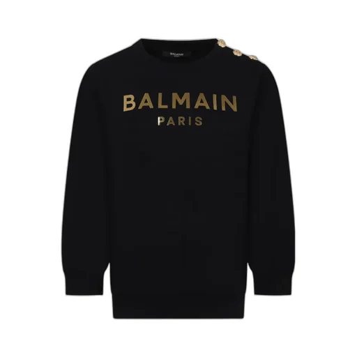Logo Printed Button-Detailed Sweatshirt