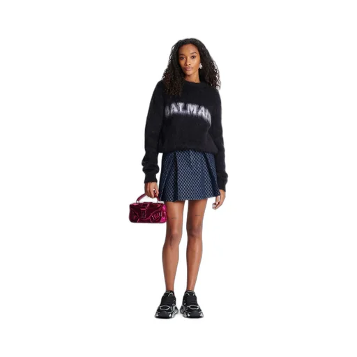 Logo Jacquard Crewneck Knitted Jumper