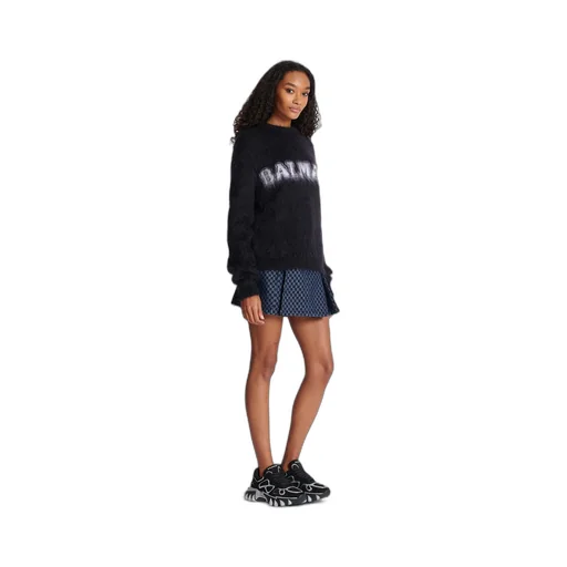 Logo Jacquard Crewneck Knitted Jumper