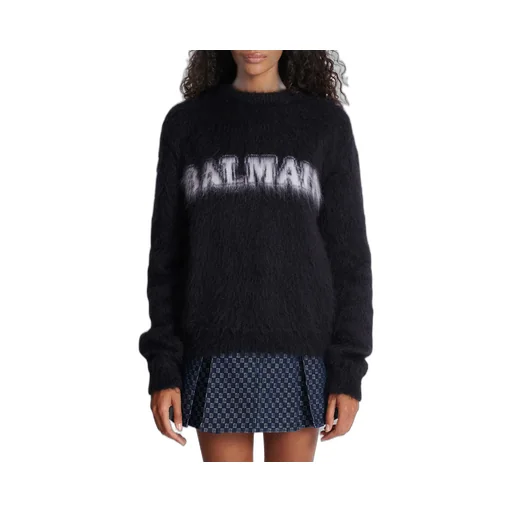 Logo Jacquard Crewneck Knitted Jumper