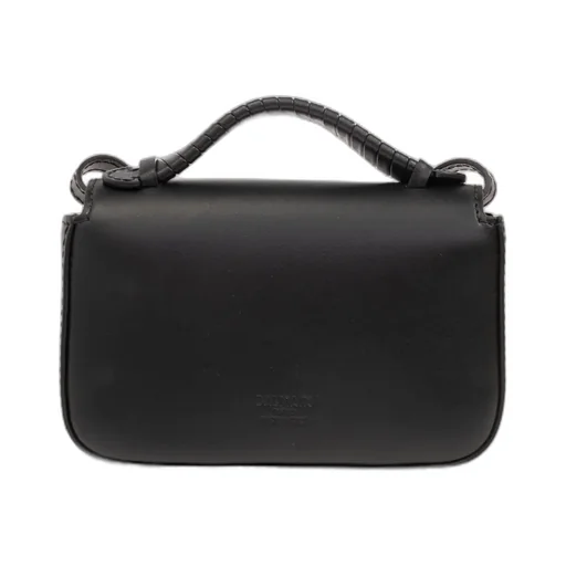 B Buzz Logo-Plaque Foldover Top Mini Tote Bag