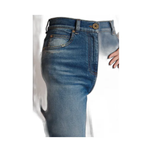 Logo Detailed Slim Cut Jeans