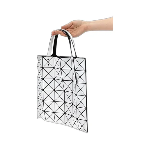 Lucent Geometric-Pattern Tote Bag