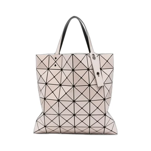 Lucent Geometric-Pattern Tote Bag