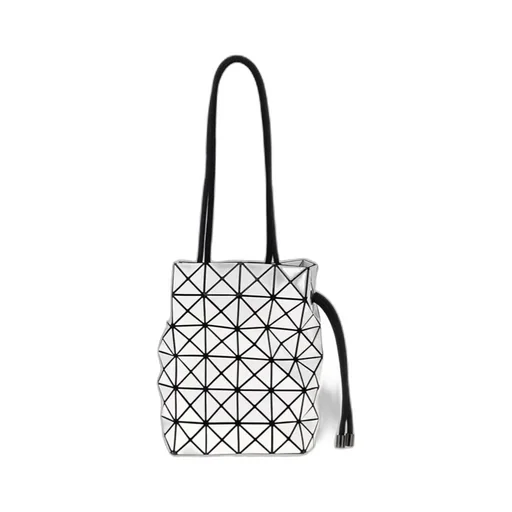 Geometric Drawstring Bucket Bag