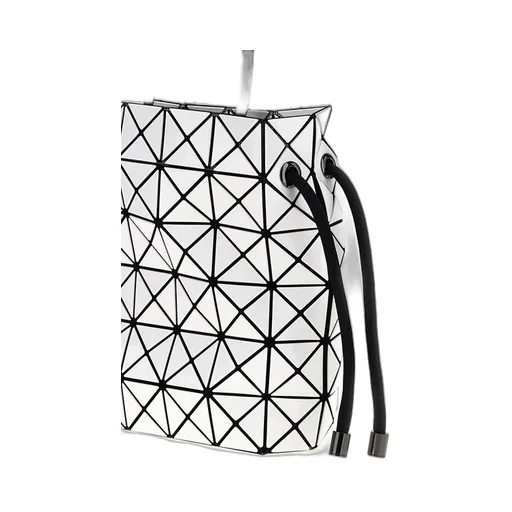 Geometric Drawstring Bucket Bag