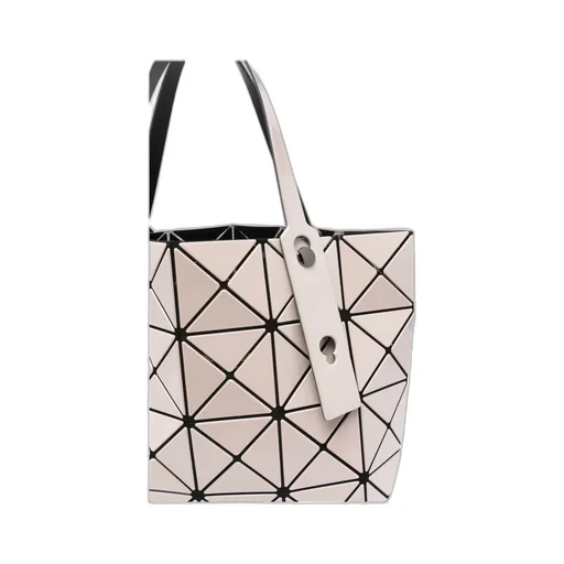 Lucent Geometric-Pattern Tote Bag