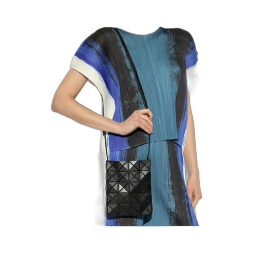Geometric-Pattern Shoulder Bag
