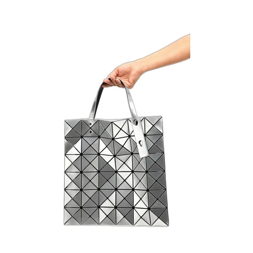 Lucent Geometric-Pattern Tote Bag