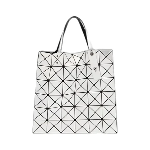 Lucent Geometric-Pattern Tote Bag