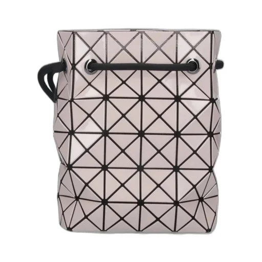 Geometric Drawstring Bucket Bag