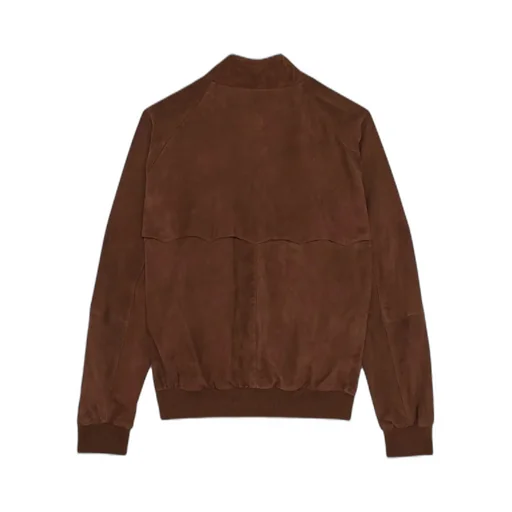 Long-Sleeved Leather Jacket