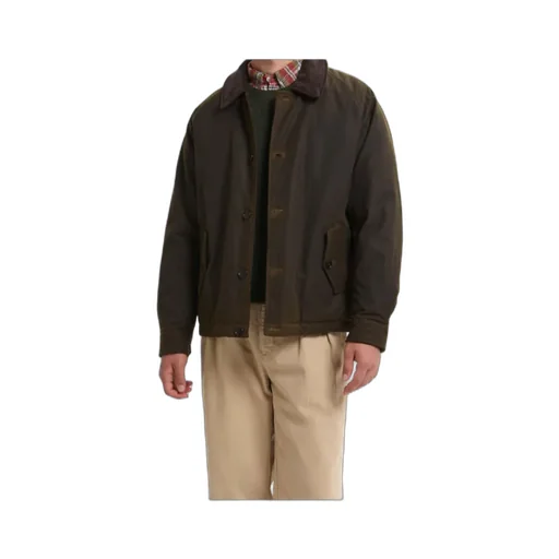 Corduroy-Collar Jacket