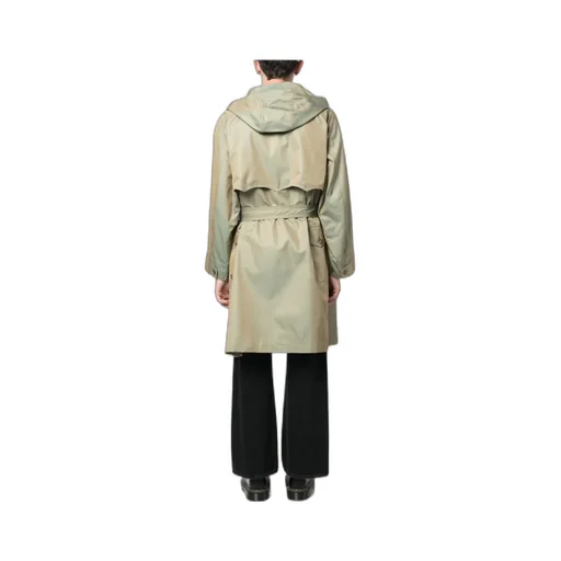Metallic-Finish Trench Coat