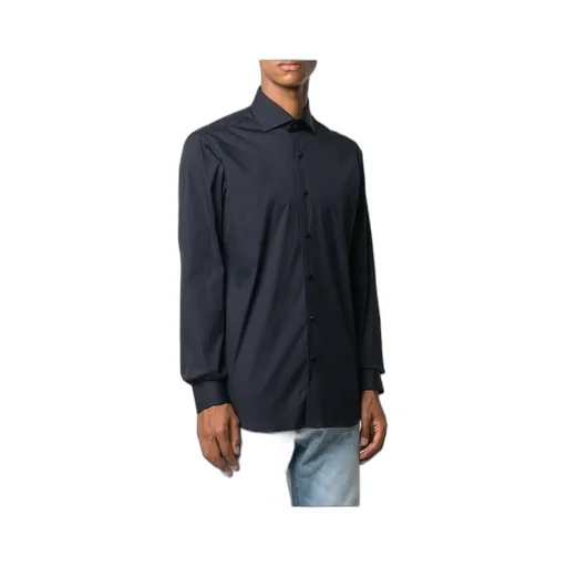 Solid Color Long-Sleeved Shirt