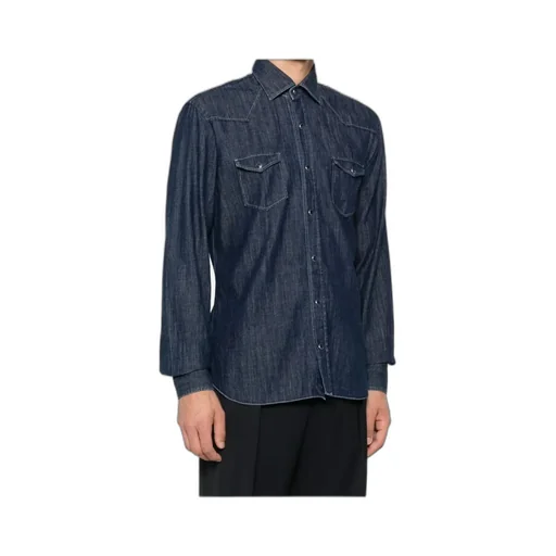 Long-Sleeved Denim Shirt