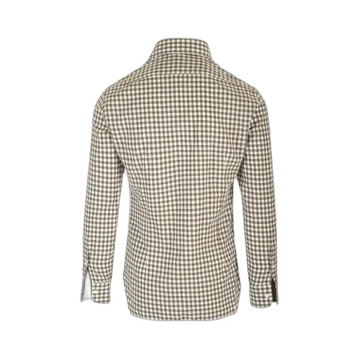 Curved Hem Checked Shirt