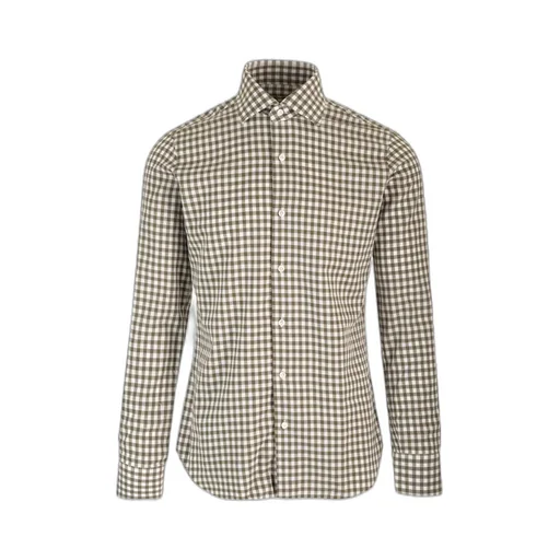 Curved Hem Checked Shirt