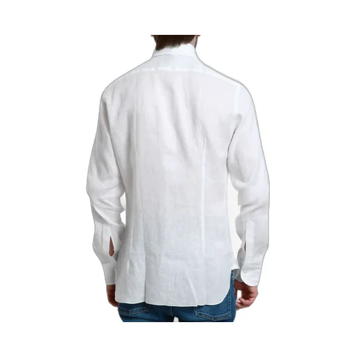 Long-Sleeve Linen Shirt