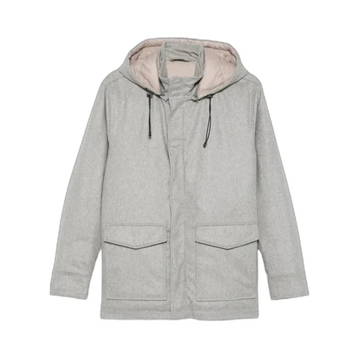 Padded Drawstring-Hood Jacket