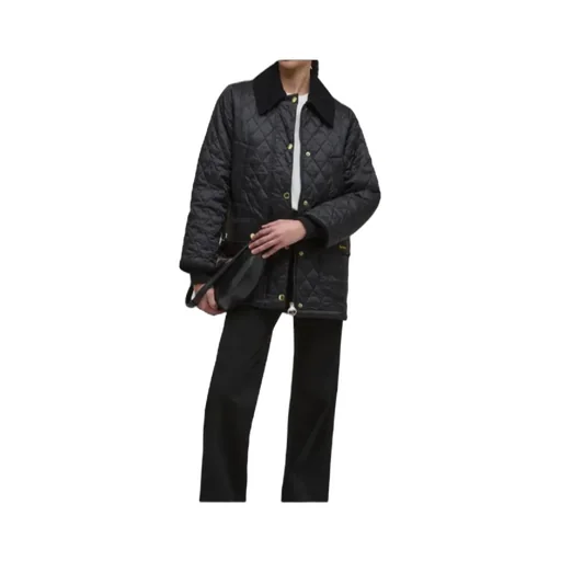 Long-Sleeved Quilted Coat