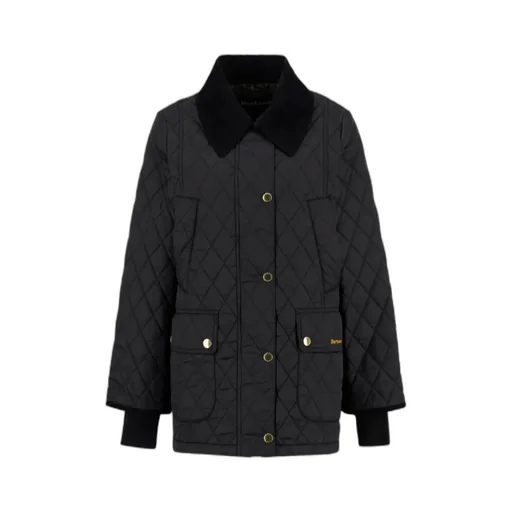 Long-Sleeved Quilted Coat