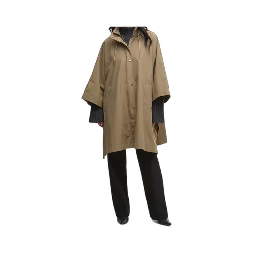Hooded Buttoned Coat