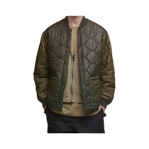 Quilted Button-Up Jacket