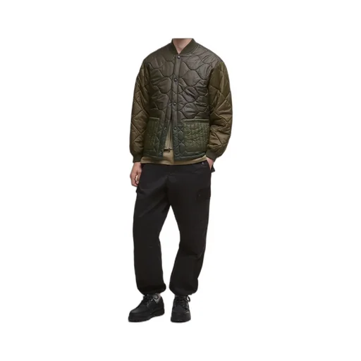 Quilted Button-Up Jacket