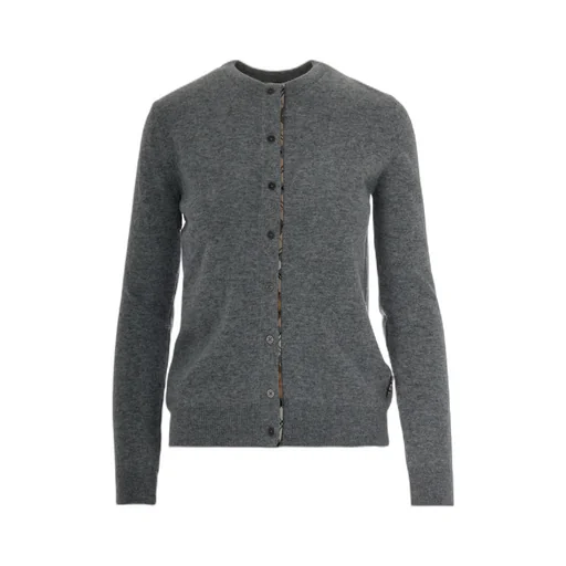 Elbow-Patch Buttoned Cardigan