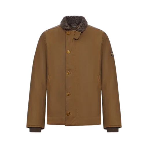 Borg-Collar Cotton Jacket