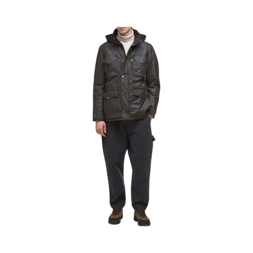 Winter Sapper Hooded Wax Jacket