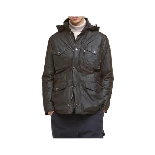 Winter Sapper Hooded Wax Jacket