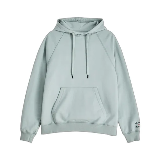 X Noah Logo Embroidered Drawstring Hoodie