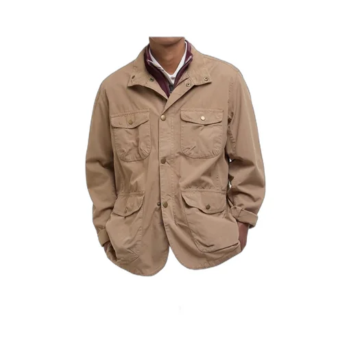 Button-Fastening Cotton Jacket