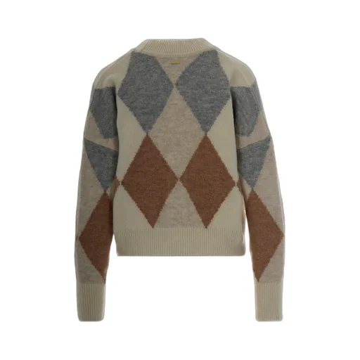 Diamond-Pattern Cardigan